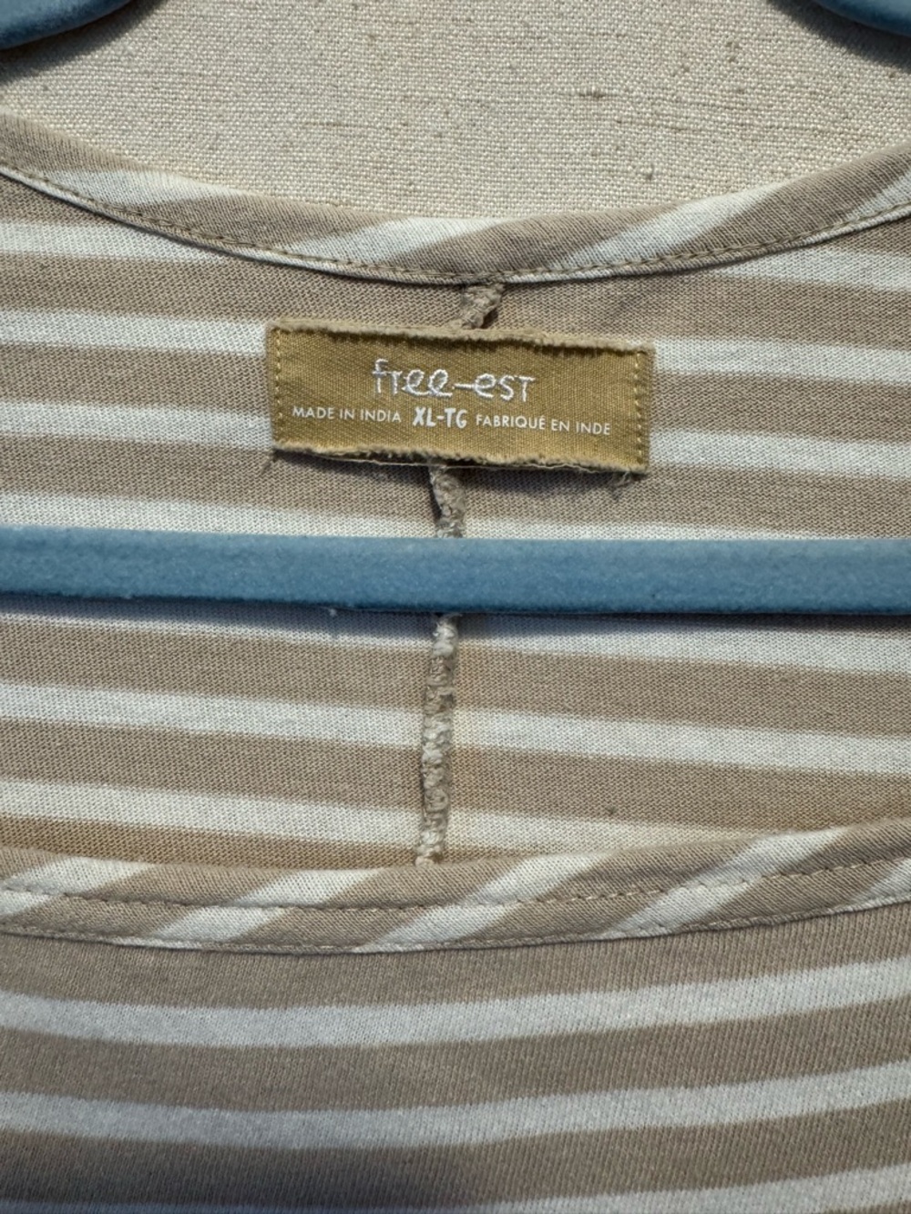 Free People Striped Maxi Dress in Beige and White - Picture 4 of 6